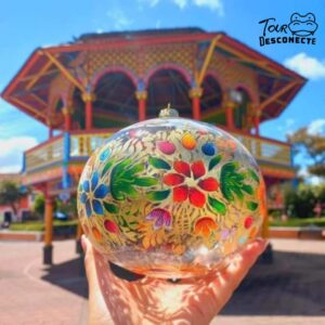 Esfera de Navidad Chignahuapan puebla Quiosco morisco